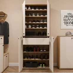 Zapatero 4 Puertas y 1 Cajón Acabado Sand Mauvella A83